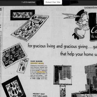 Ad cropped to show featured Country Prints products. Bottles (TK) print at lower left.