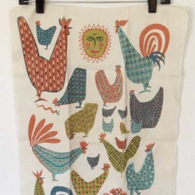 Matching Calico Morn towel/wallhanging.: Image: velouriavintage, Etsy.com