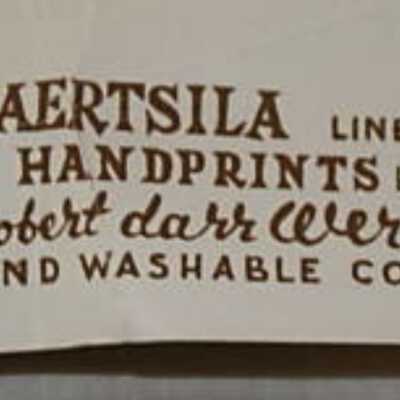 Imprint with a different orientation on bib pack board.: Image: Worthpoint.com