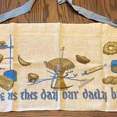 Kitchen, Apron: Daily Bread, Blue