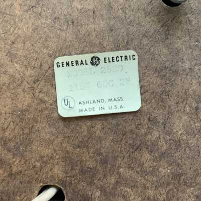 Adhesive lable label showing model number.