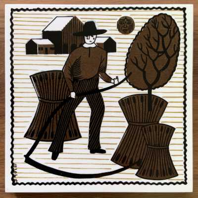 Tile: Almanac (TK), Brown