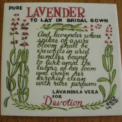Tile: Herbs, Lavender T-75
