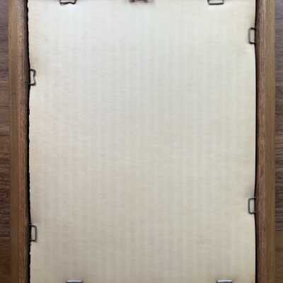 Back of framed print.