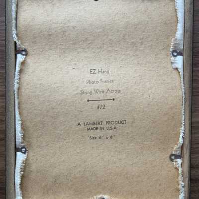 Back of third party frame.