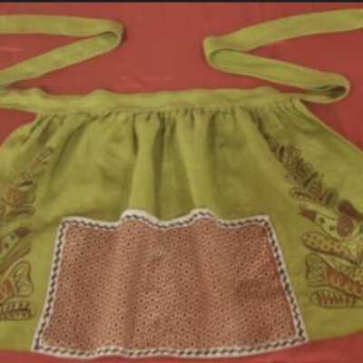 Kitchen, Apron: Calico Doves 424, aka Calico Birds 424