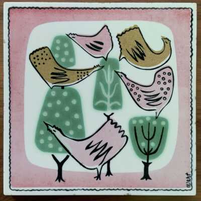 Tile: Pinks, Hens (TK)