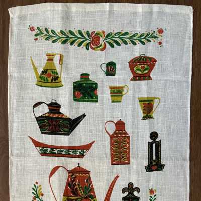Towel, Wallhanging: Country Tin 217, c.1962