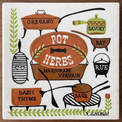 Tile: Herbs, Pot Herbs T-12