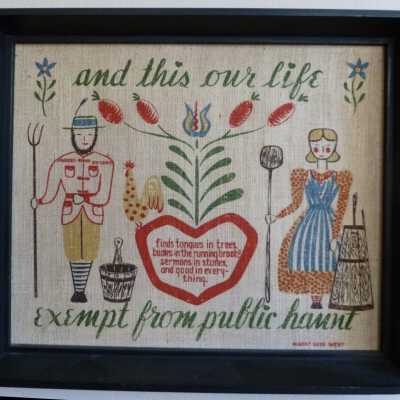 Example in a black painted pine Country Prints frame.: Image: Mary Beth Wallace Tauer, Pinterest.