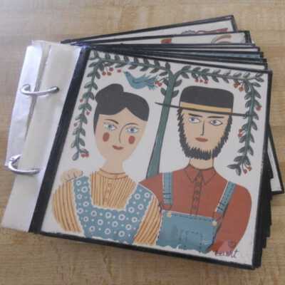 Tile sample flipbook.: Collection of Kate Albright.