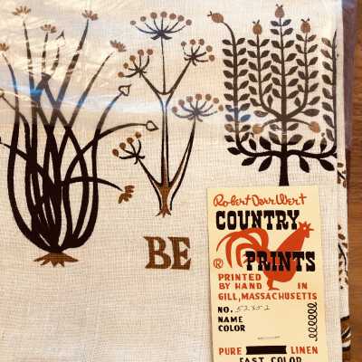 Tag attached to tablecloth.: See separate entry, Tablecloth: Garden Thyme (TK)