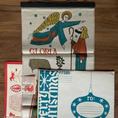 Wallhanging, Christmas: Christmas Story No. 260, with packaging
