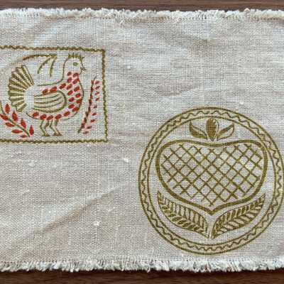 Napkin, Cocktail: Buttermold 314, Incomplete
