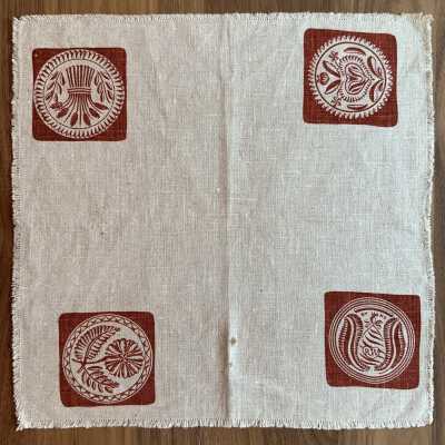 Placemat, Napkin: Buttermold 113, Brown