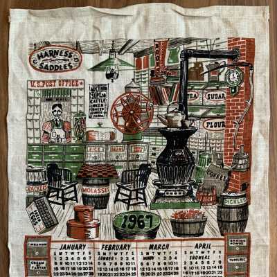Towel, Calendar: Country Store U506, 1967
