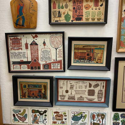 Country Prints display at the Gill Historical Commission museum.