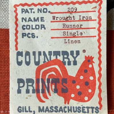 Country Prints product tag designating this as a runner.