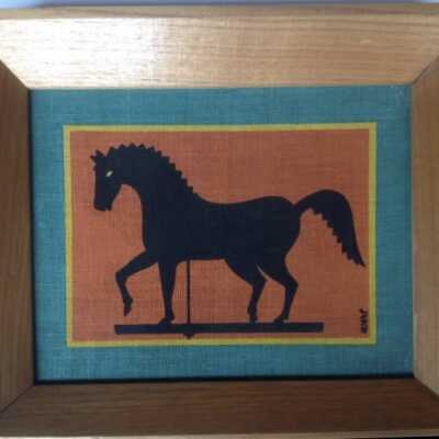 Print: Weathervane - Horses 97-4, Pair (one of pair) (TK)