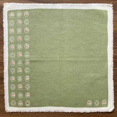 Placemat, Napkin: Square Dance 109, Green