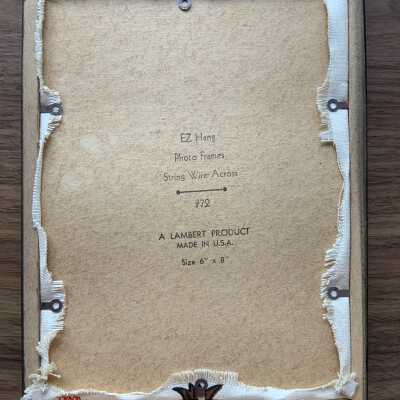 Back of third party frame.