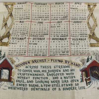 Lower half with calendar.