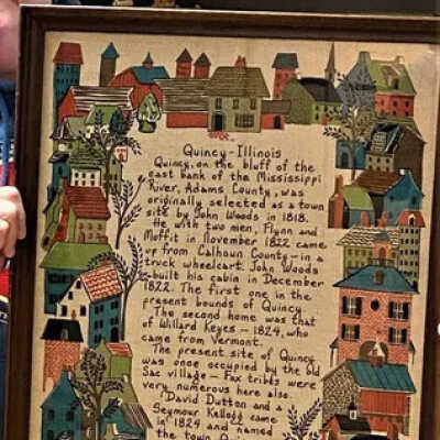 Towel, Wallhanging: Village 213, Quincy Illinois