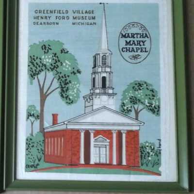 Gift Greeting: Greenfield Village, Martha Mary Chapel, Henry Ford Museum