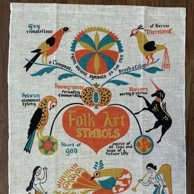 Towel, Wallhanging: Folk Symbols U202 or 202
