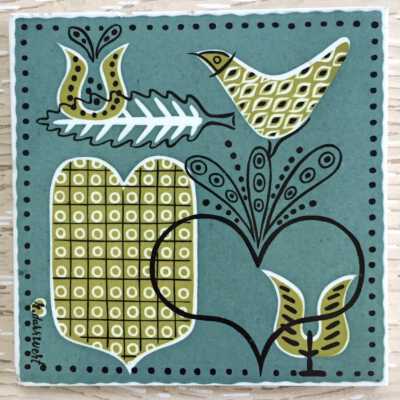 Tile: Calico Patch T-26, Turquoise (color TK)