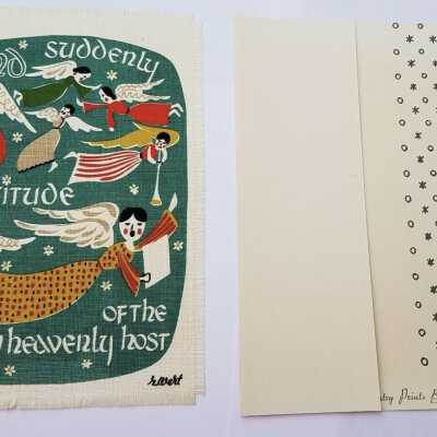 Example of Gift Greeting with different signature and cardstock note folder.: Image: Worthpoint.com