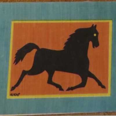 Horse weathervane mounted print.: Image: auctionninja.com, Auburn MA, 9/30/2020, see link.