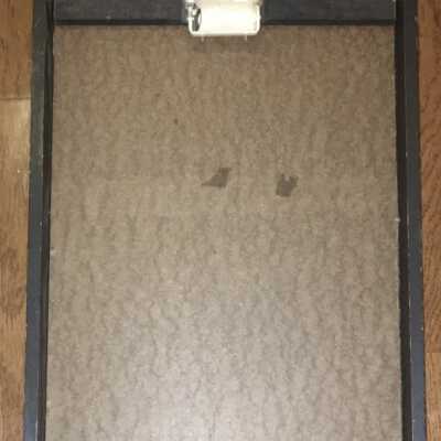 Back of box clock.