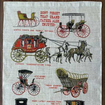 Towel, Wallhanging: Horse and Buggy U222