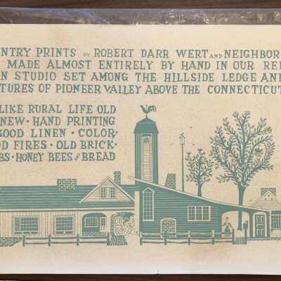 Country Prints pack board, c.1959.