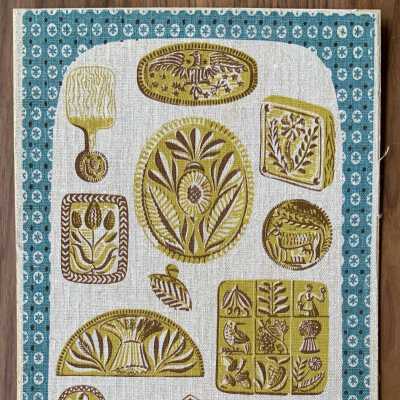 Print: Buttermolds 917 (TK), Blue
