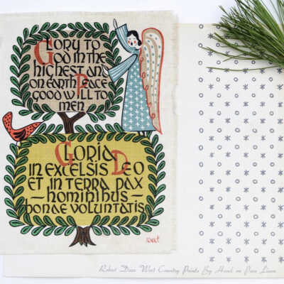 Example of Gift Greeting with cardstock note folder.: Image: Worthpoint.com