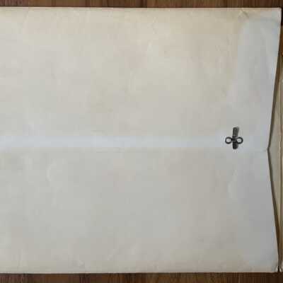 Shipping envelope back.