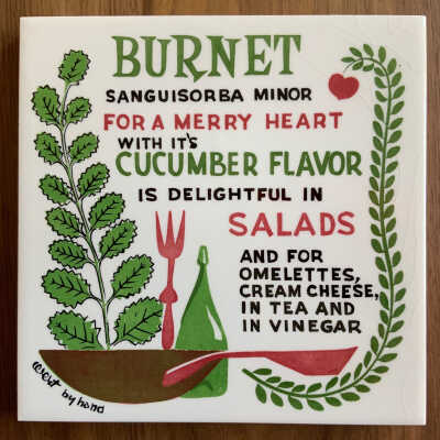 Tile: Herbs, Burnet T-73