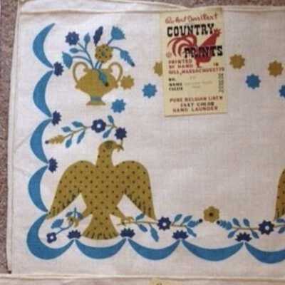 Placemat: Applique Eagle U103, Blue (TK)