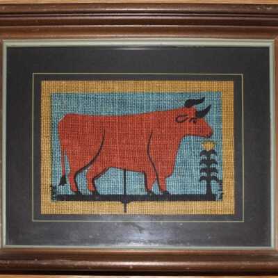 Notecard, Matted Greetings: Weathervane-Cow 350-22