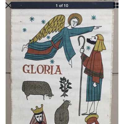 Example on off-white linen.: Image: katswindow, eBay.com, Simi Valley CA, 11/2020