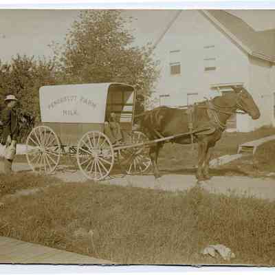Penobscot Farm milk delivery wagon: Copyright: None; Origformat: Print-Photographic