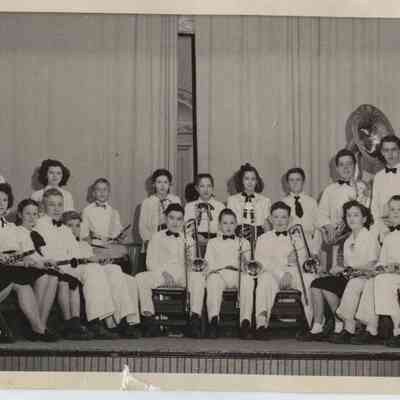 Band students on stage