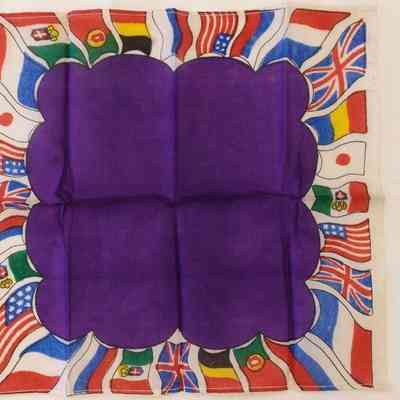 WWI souvenir handkerchief