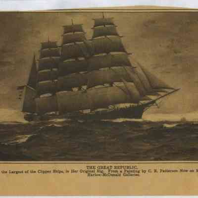 Sails and plans for the model "Great Republic"