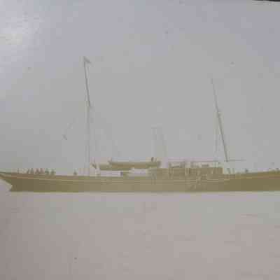 Unidentified steam yacht