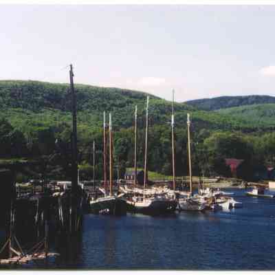 Camden harbor circa 1930