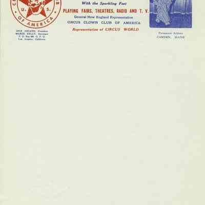 Letterhead of Yorkie the Clown