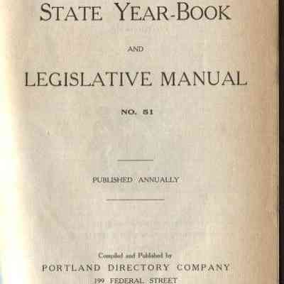 Maine Register State Year-Book and Legislative Manual No. 51 (1920)